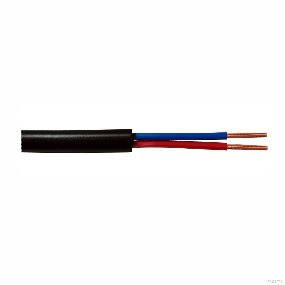 CABO PRETO 2X0.50MM2 PRETO (BOBINAS C/300 MTS)