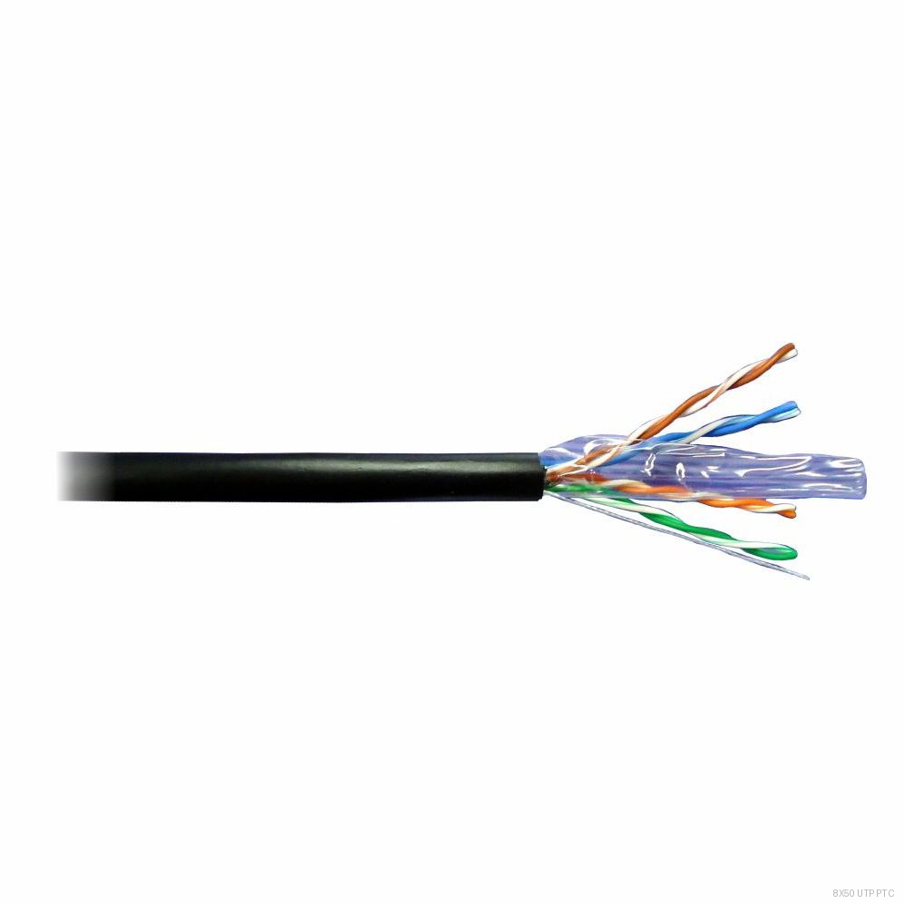 CABO TIPO UTP PT P  AREA  EXTERNA  ALARMES 4 PARES 8 VIAS (CAIXA)