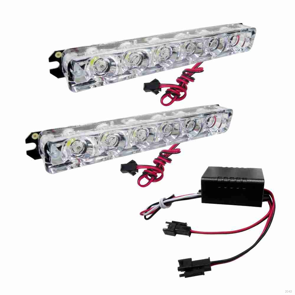 KIT STROBO AMBAR C 2 BARRAS DE P VEICULOS LEVES PESADOS E MOTOS