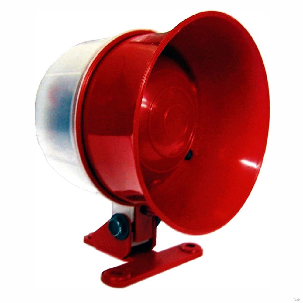 SIRENE PARA ALARME DE INCENDIO COM SINALIZADOR VISUAL BITONAL 115DB