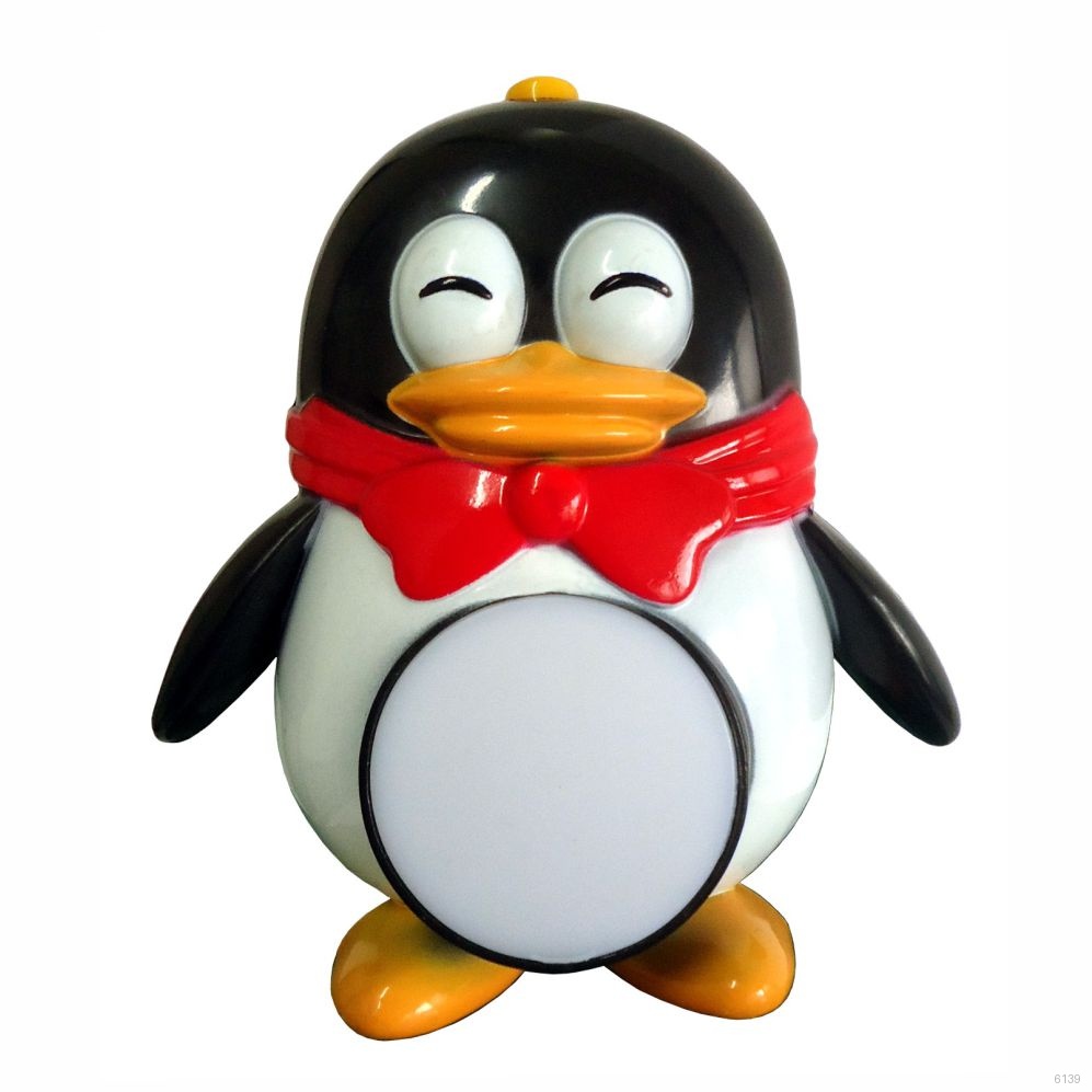 LUZ NOTURNA TIPO PINGUIN MANUAL LED E BIVOLT