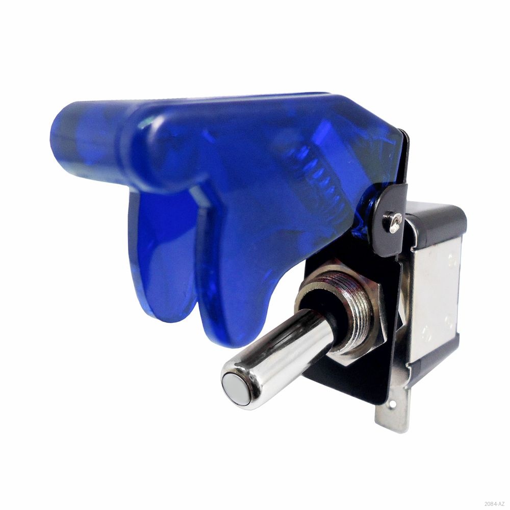 CHAVE COM ILUMINACAO TIPO GATILHO CACA  AZUL ON OFF 12V 400W COMUT