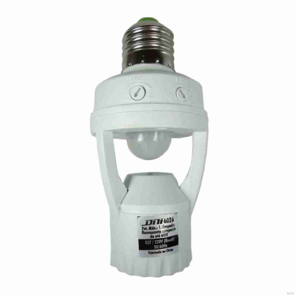 SENSOR DE PRESENCA COM RELE DIGITAL DE ACIONAMENTO AUTOM ATE 60W