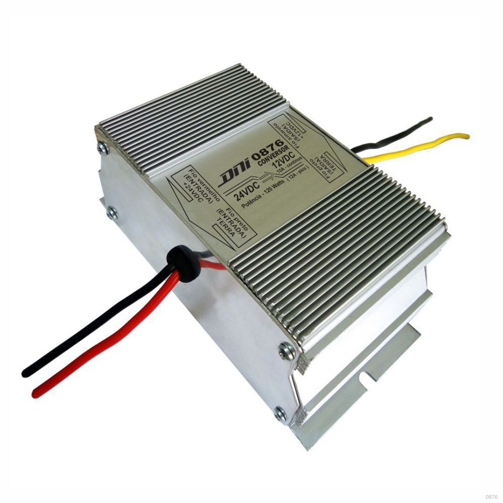 CONVERSOR REDUTOR DE TENSAO 24VDC  PARA 12VDC - 120W