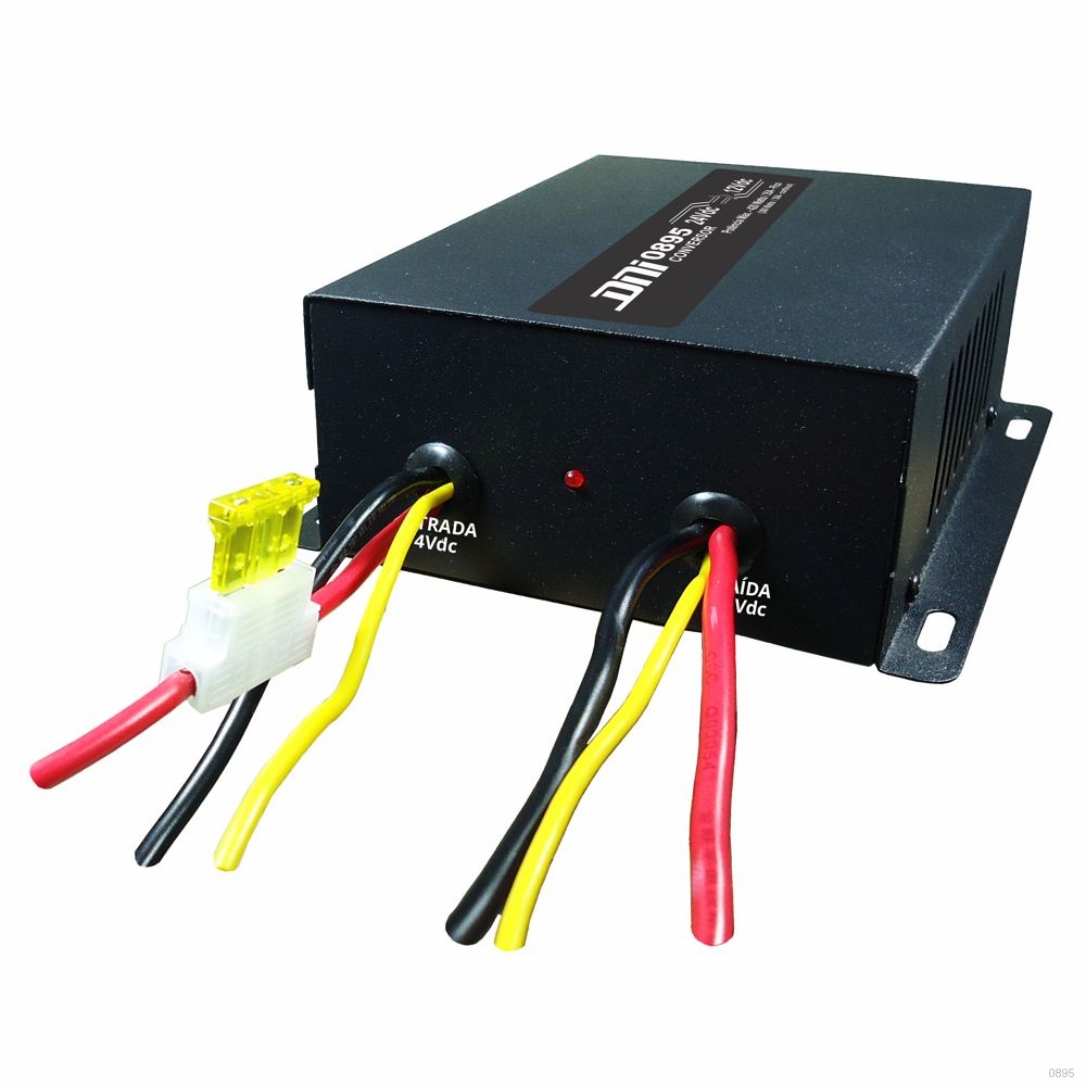 CONVERSOR REDUTOR DE TENSAO 24VDC PARA 12VDC 420W PICO - COM COOLER