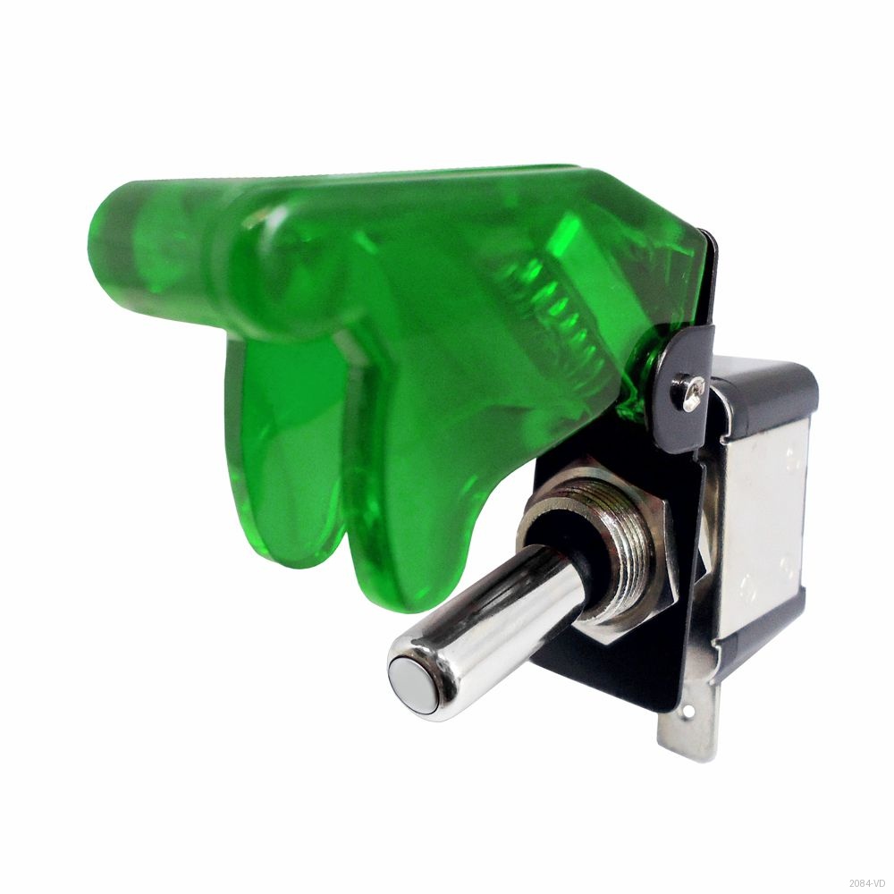 CHAVE COM ILUMINACAO TIPO GATILHO CACA VERDE ON OFF 12V 400W COMUT