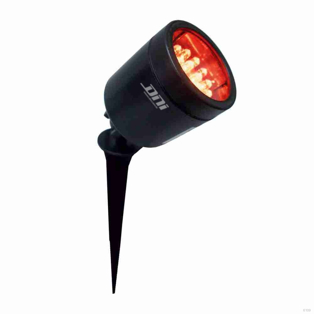 ESPETO DE JARDIM ARTICULADO LED AMBAR AVERMELHADO 127/22