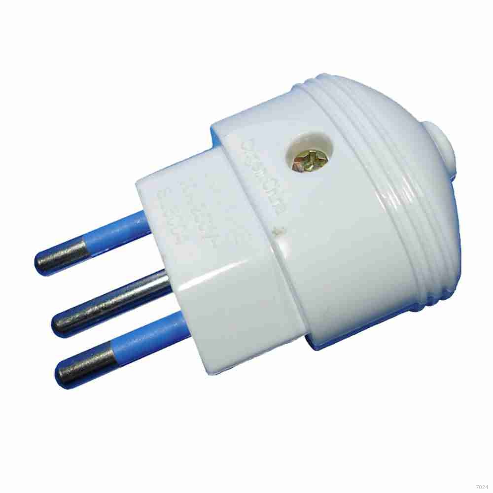 PLUGUE DESMONTAVEL 2 PINOS+TERRA
