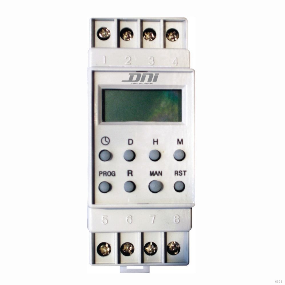 TIMER DIGITAL DE TRILHO 56 PROGRAMACOES 220V