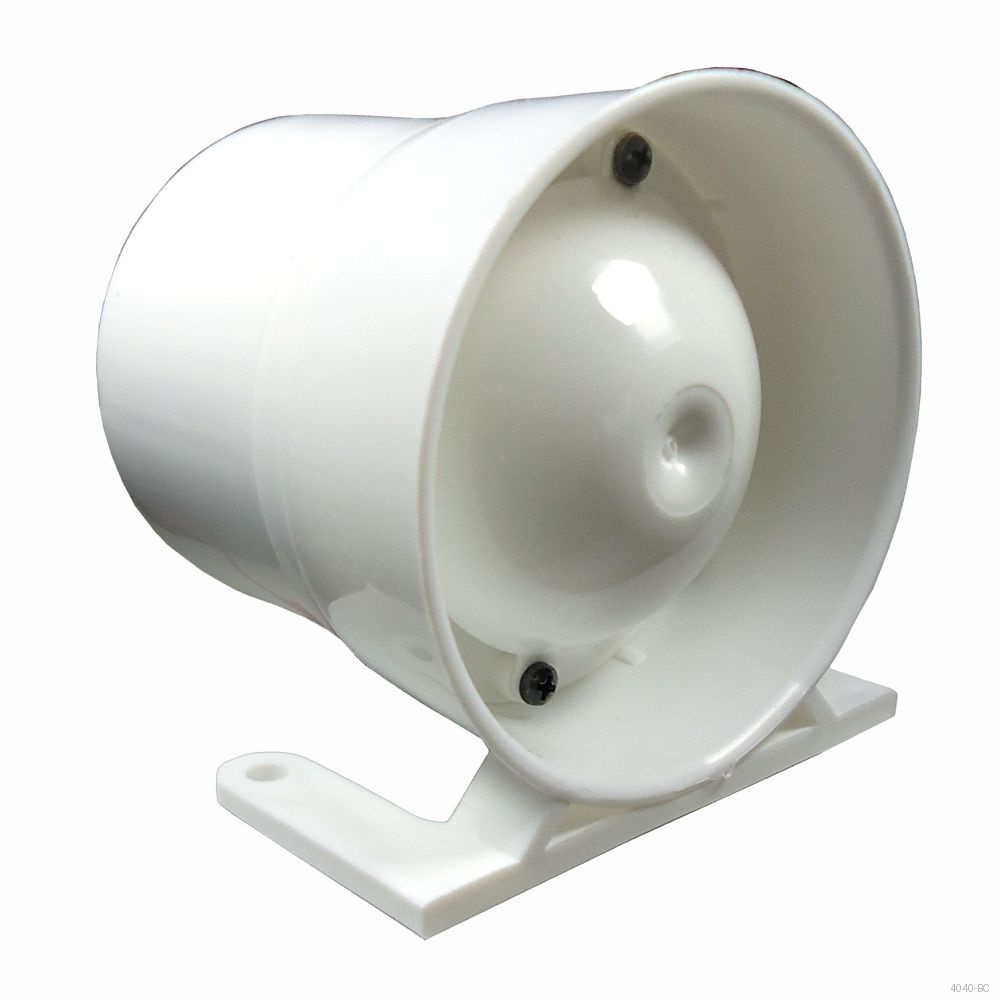 SIRENE PIEZOELETRICA BITONAL C BYPASS 120DB BRANCA 12V