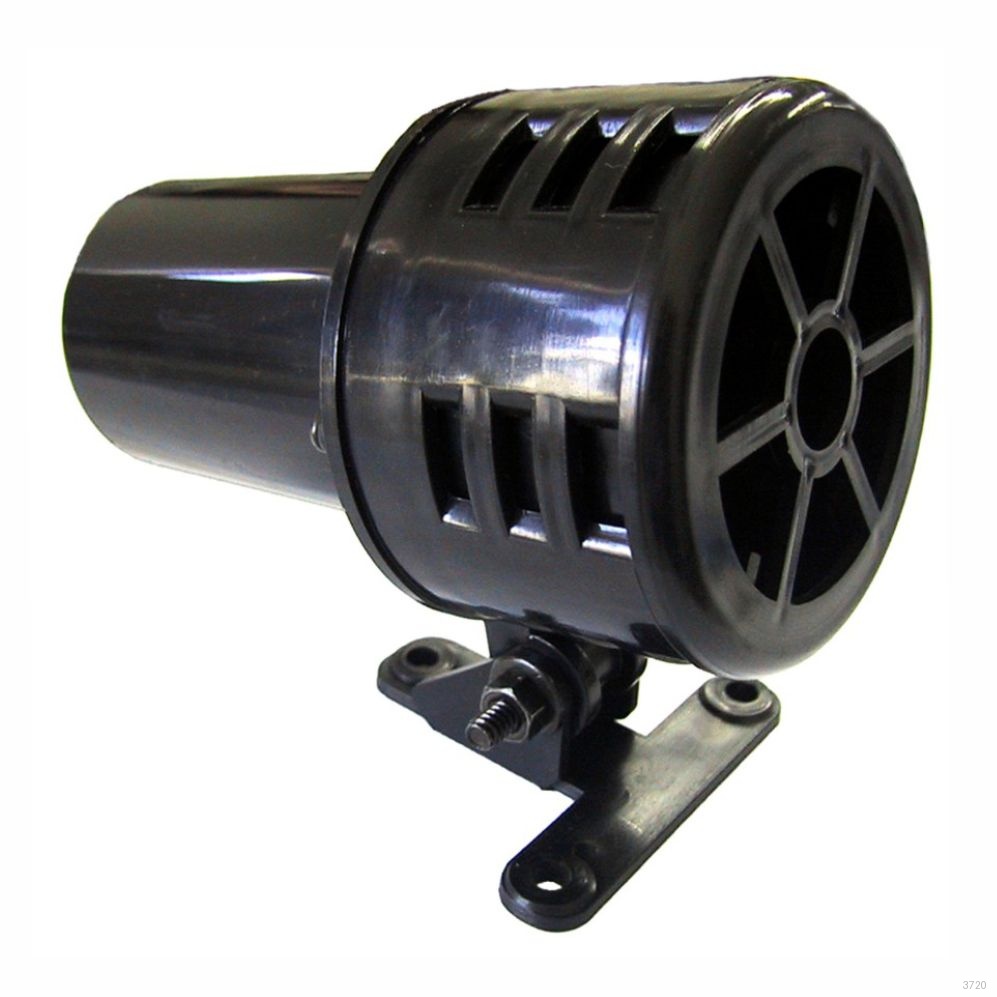 SIRENE MECANICA DE SOM ROTATIVO CONTINUO 110DB - 220V PRETA