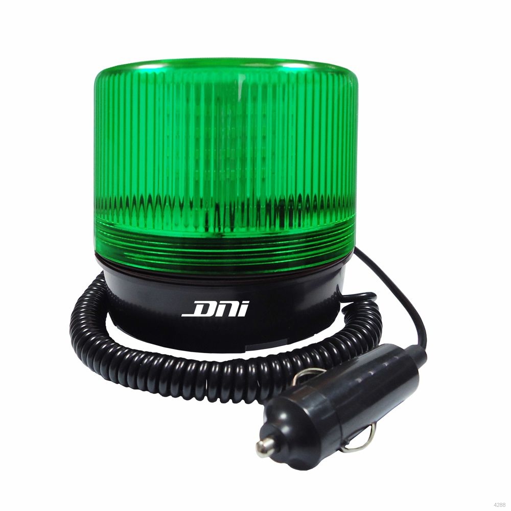 SINALIZADOR GIROLED E STROBO MAGNETICO C PLUG 8 FUNCOES DE ADVERTENCIA VERDE BIVOLT