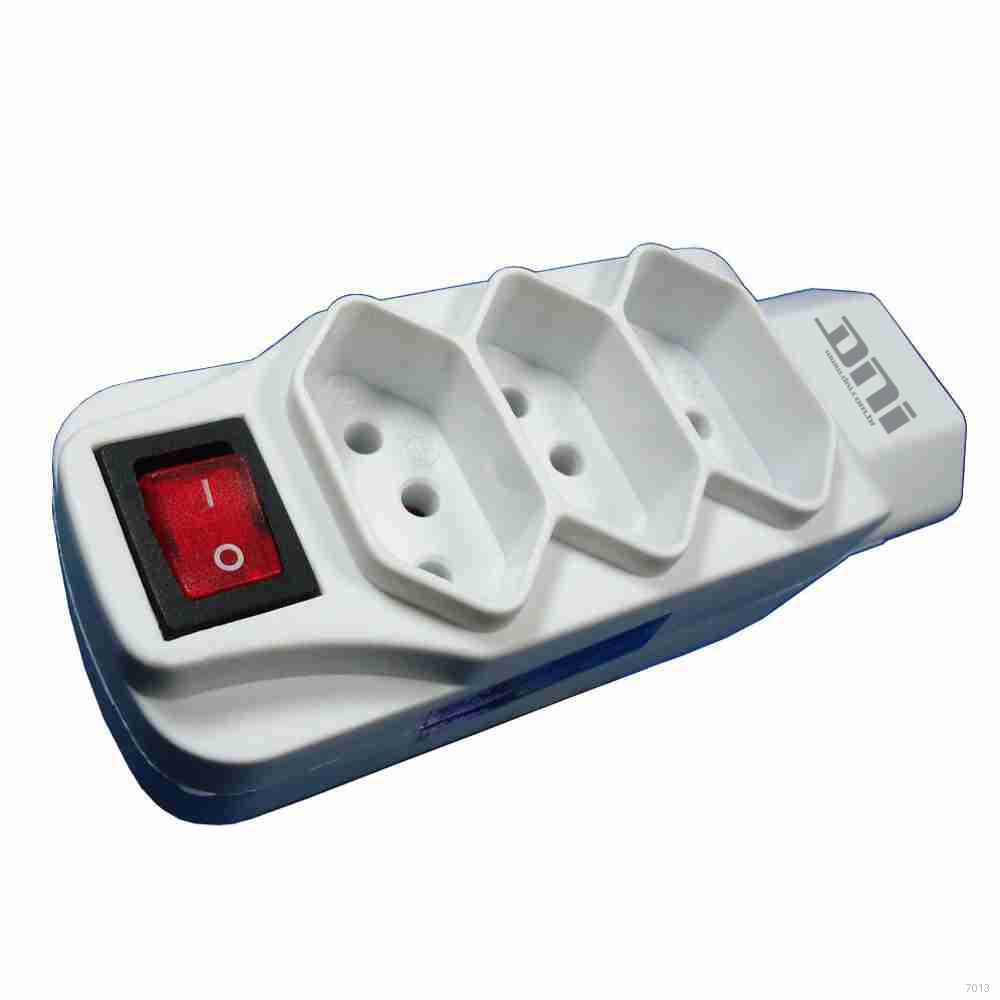 ADAPTADOR UNIV. 4 TOM. 2P+T C/ INTERRUPTOR LIGA/DESLIGA