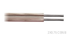 CABO PARALELO CRISTAL ESTANHADO 2X0.75 MM2 (BOBINAS C/600 MTS)