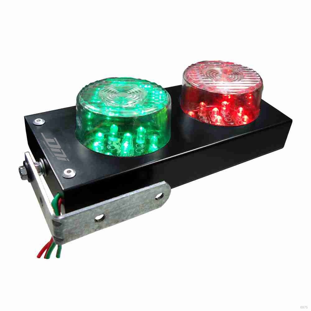 SEMAFORO SINALIZADOR PRETO C/ LEDS BIVOLT - 127/ 220 V P GARAGENS