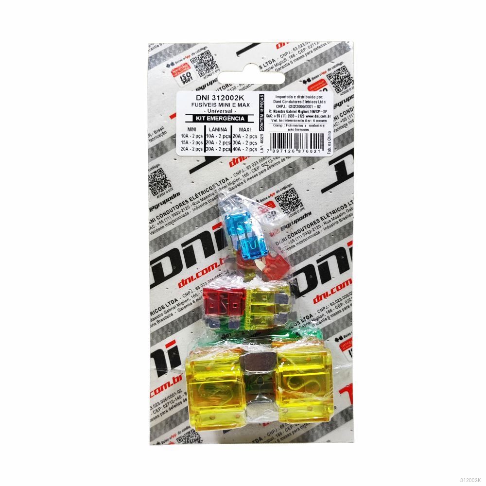 FUSIVEIS LAMINA MINI MAXI UNIVERSAL - 18 PCS BLISTER