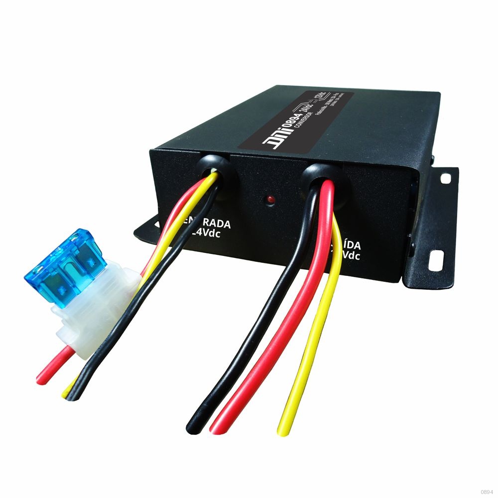 CONVERSOR REDUTOR DE TENSAO 24VDC PARA 12VDC 300W PICO - COM COOLER