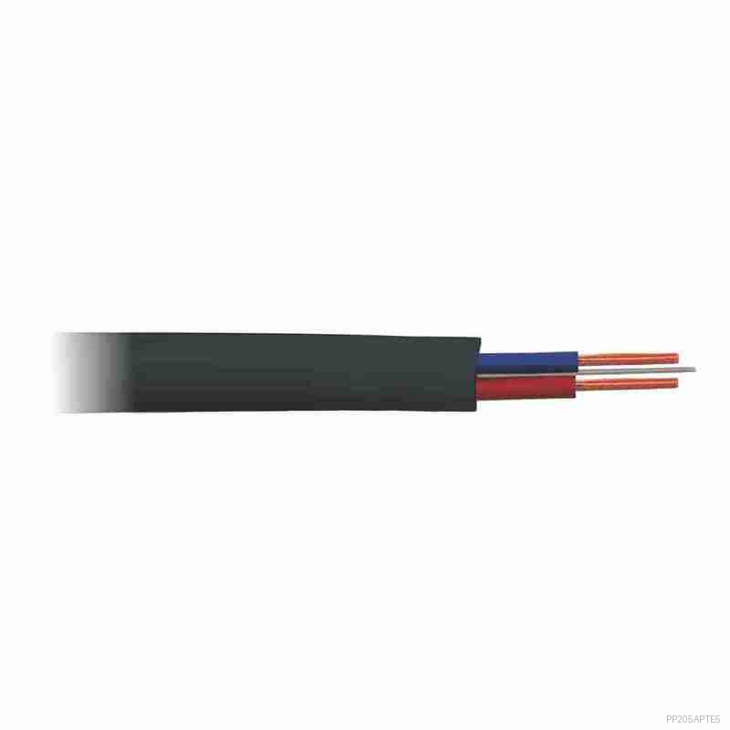 CABO PP PRETO COM ALMA DE ACO - KIT 5M