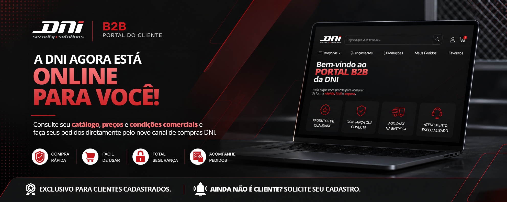 Bem-vindo ao Portal B2B da DNI