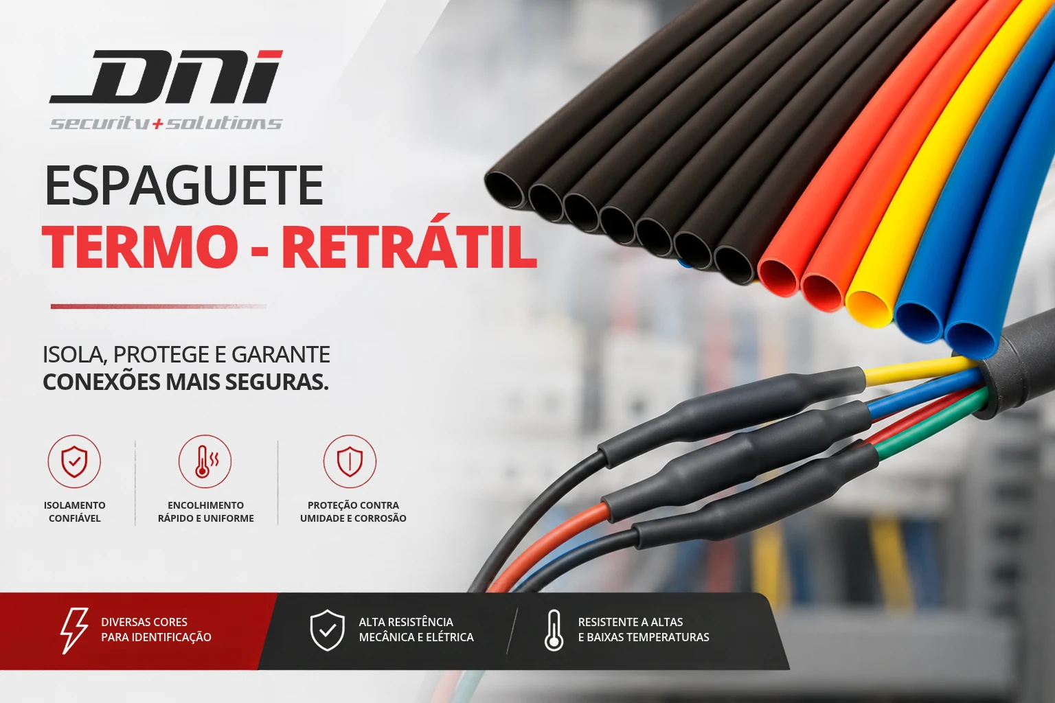 Espaguete termo-retrátil
