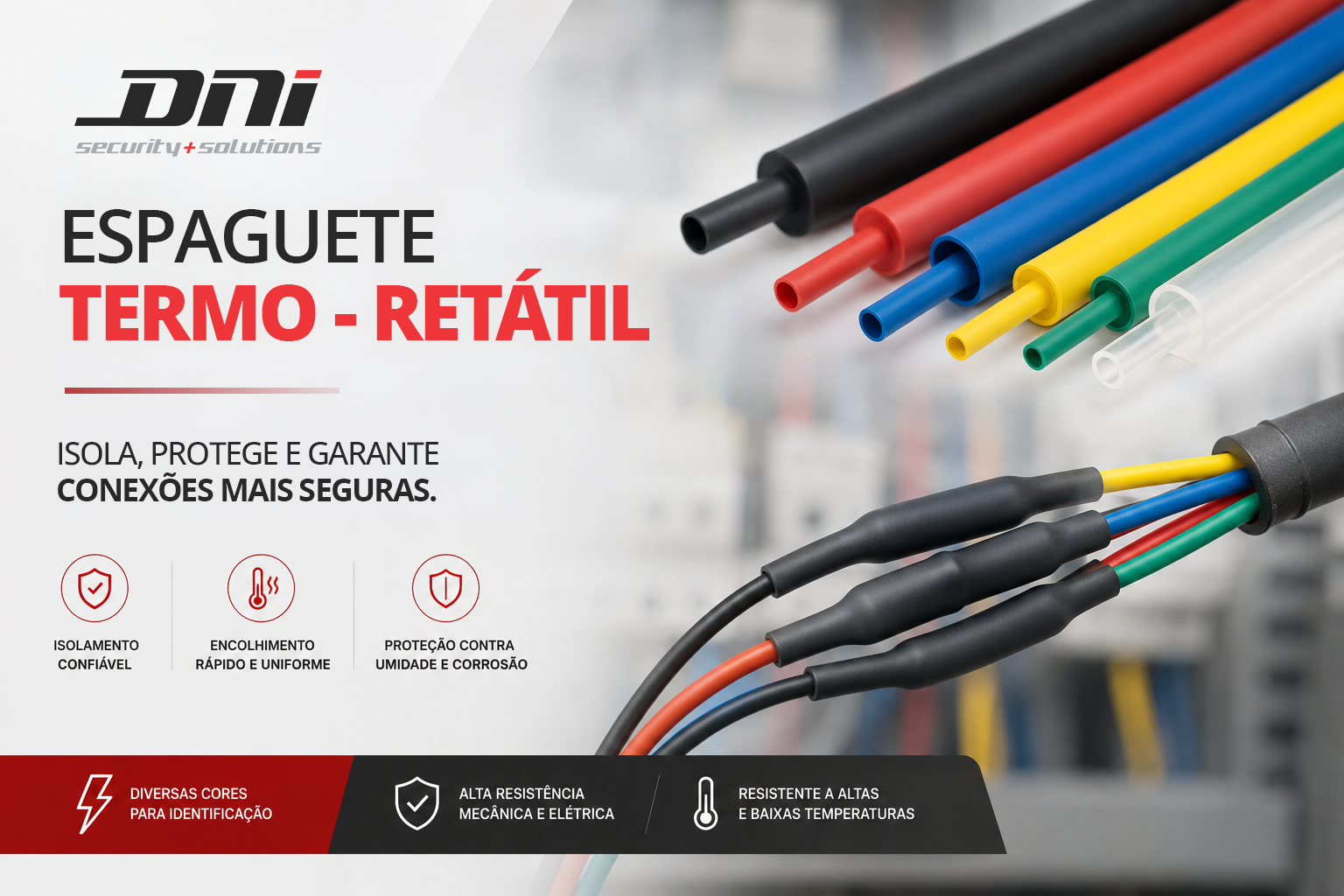 Espaguete termo-retrátil