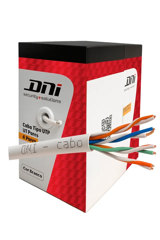 Caixa de cabo UTP DNI 4 pares branco