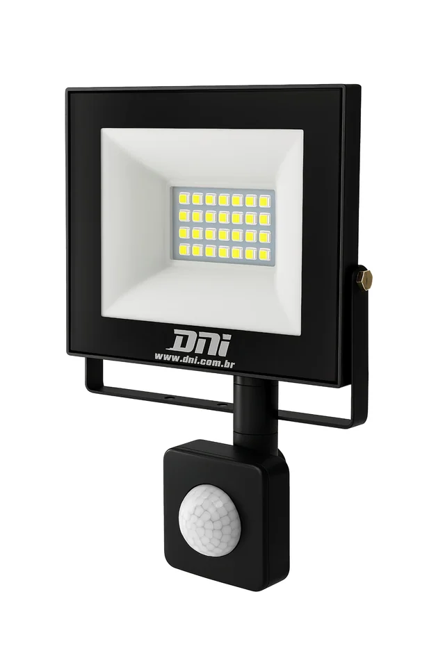 Refletor de LED DNI com sensor de presença