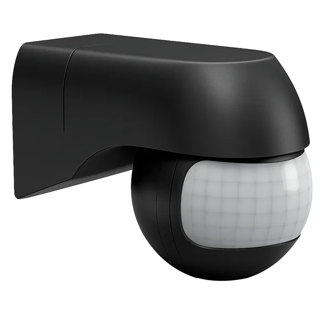 Sensor de presença de parede preto